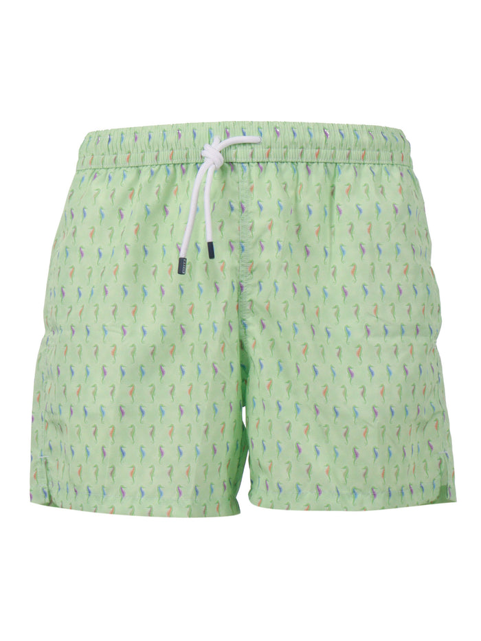 SWIM TROUSERS WOVEN FABRIC MAN Green Polyester Costume