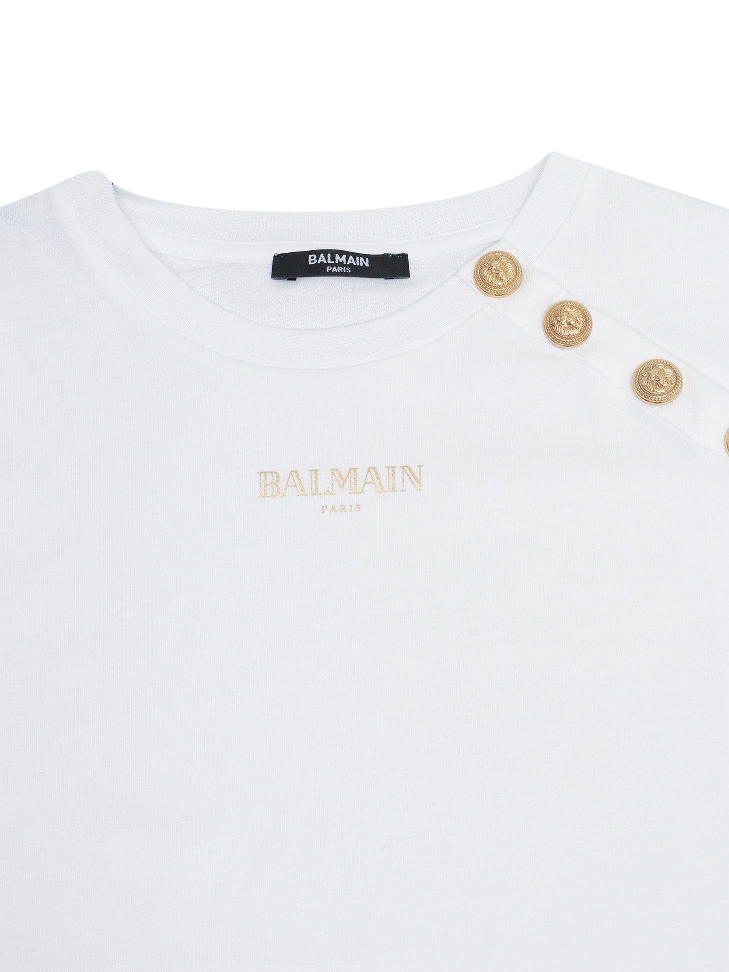 T-SHIRT-TOP White Cotton Short Sleeves T-shirt