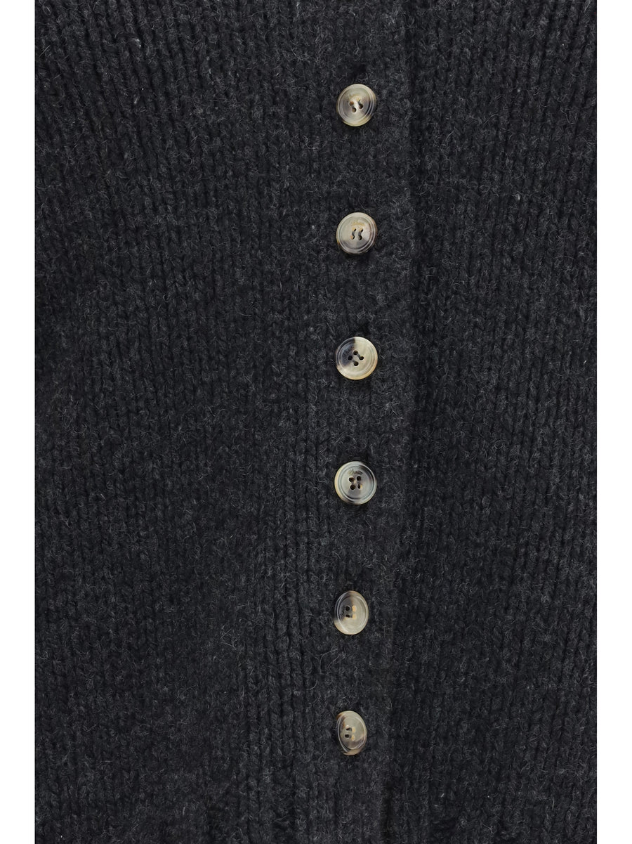 Cardigan Axel Charcoal Cashmere (capra Hircus)
