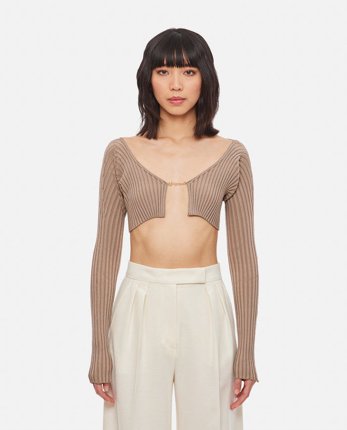 Jacquemus Sweaters Beige Vi Pa Ea Pl