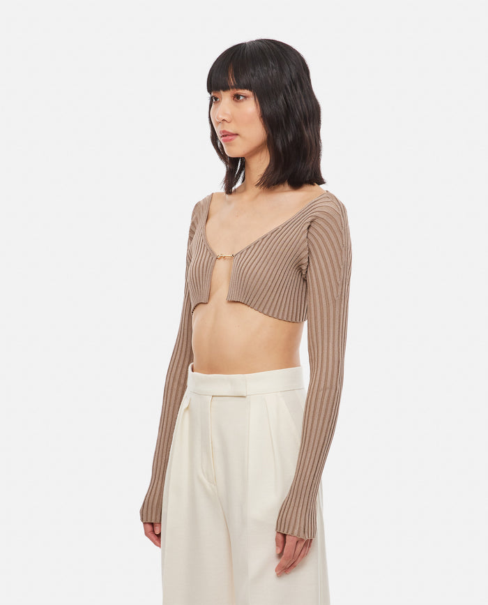 Jacquemus Sweaters Beige Vi Pa Ea Pl