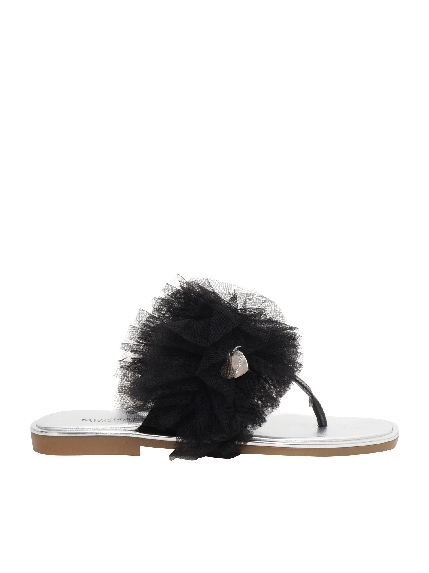Thong sandals Black Leather