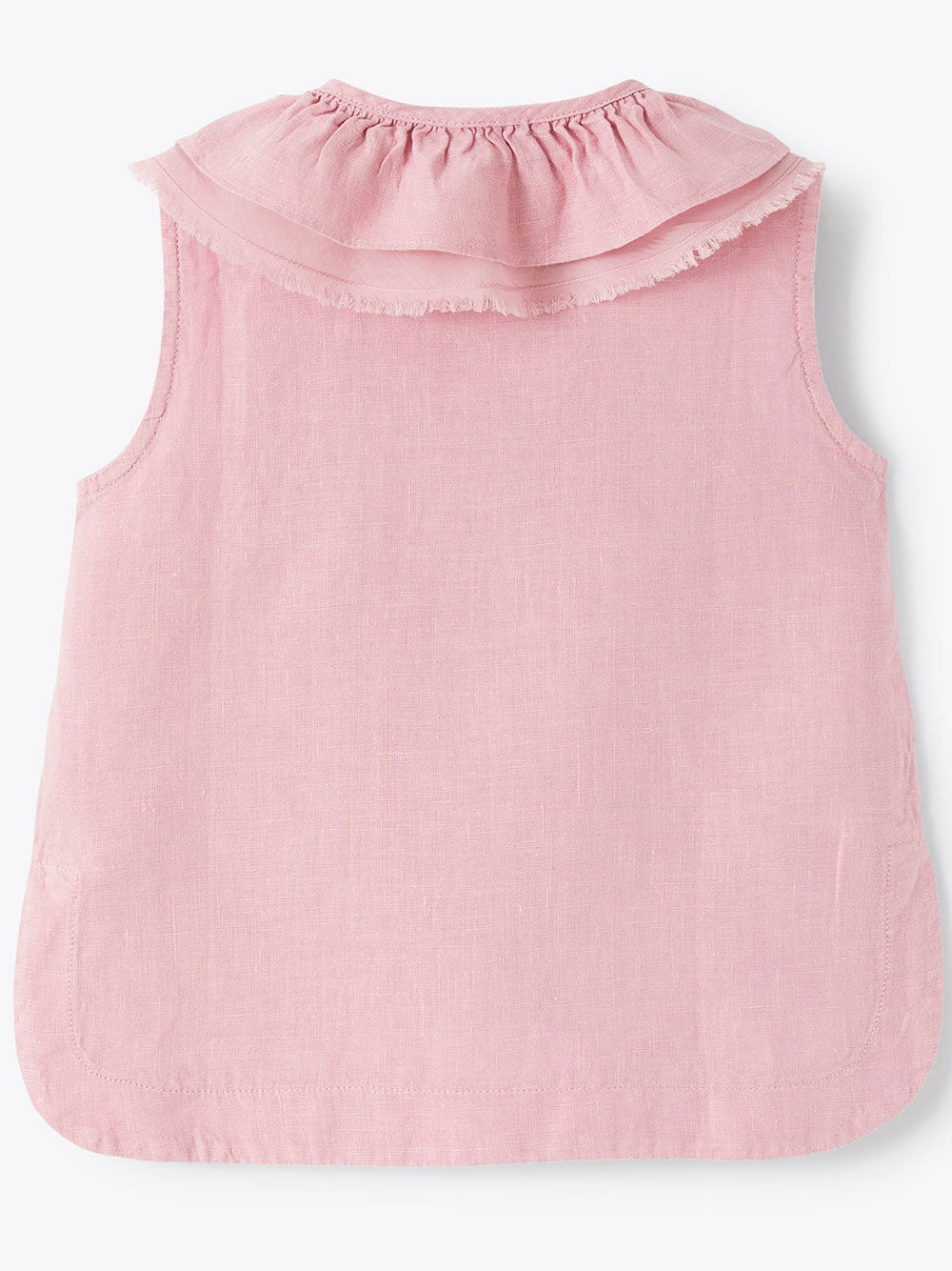 Camicia S-maniche Pink & Purple Linen/flax |