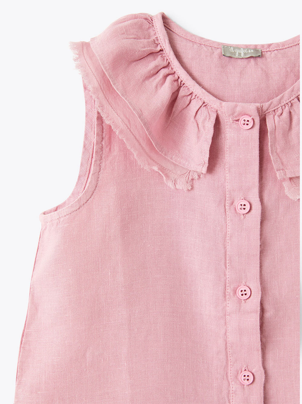 Camicia S-maniche Pink & Purple Linen/flax |
