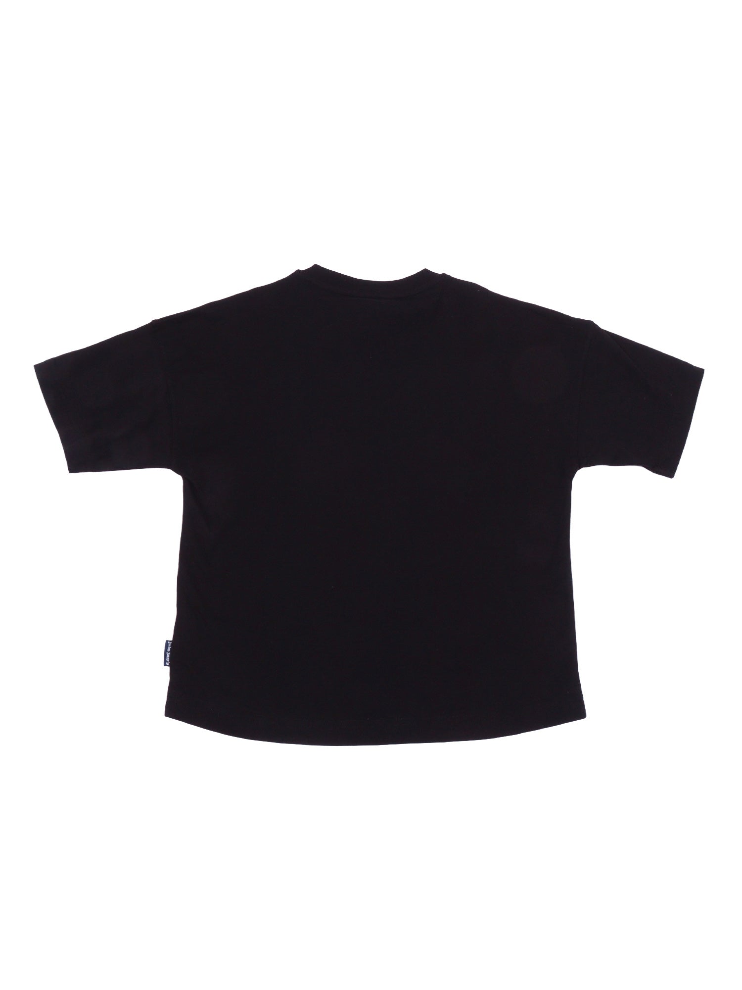 Pa Mascotte Bear Over Tee Boy Black Cotton Short Sleeves T-shirt