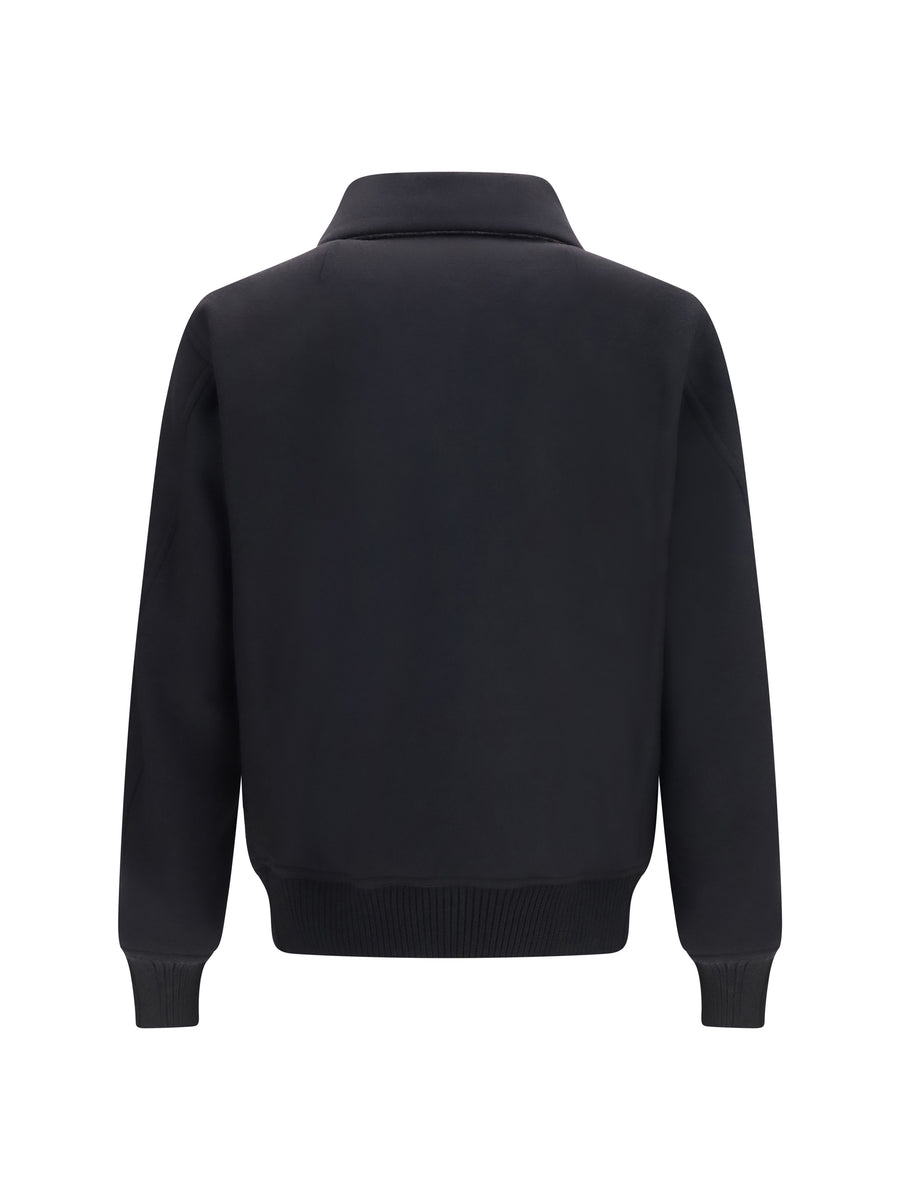 Flight Jacket Dracu Black Merino Wool Padded & Down
