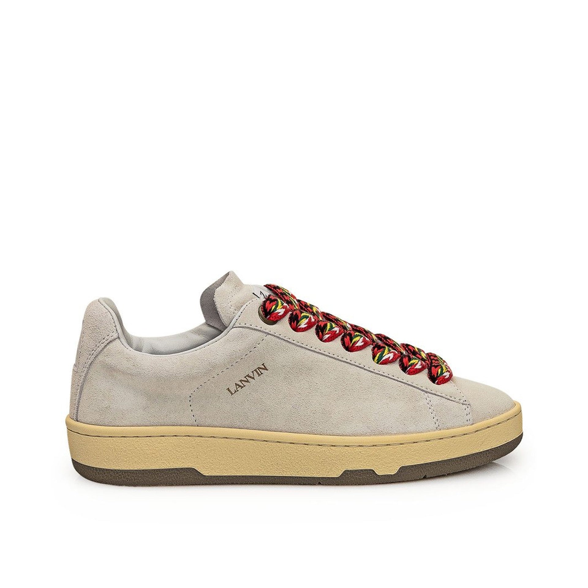 Lanvin Curb Sneakers Gray Leather