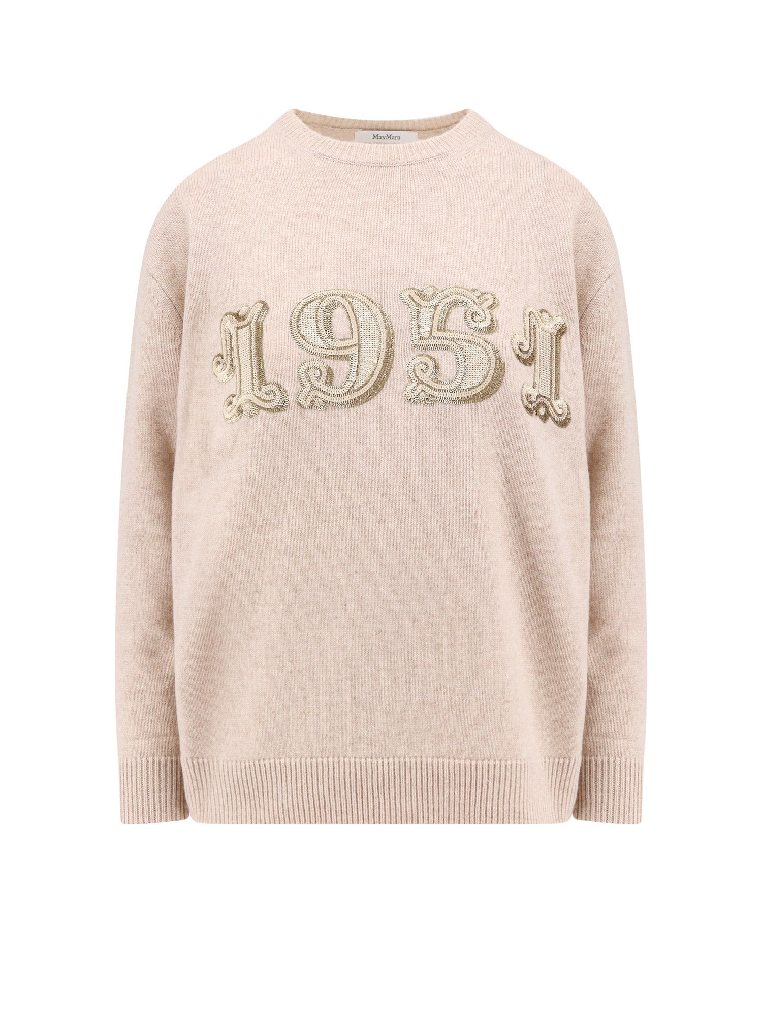 Max Mara Sweaters Beige Lana Cashmere