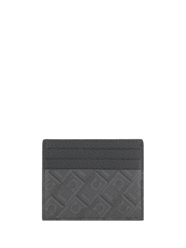 Leather Cardholder Grey Patterned Medium Calf Umbrellas
