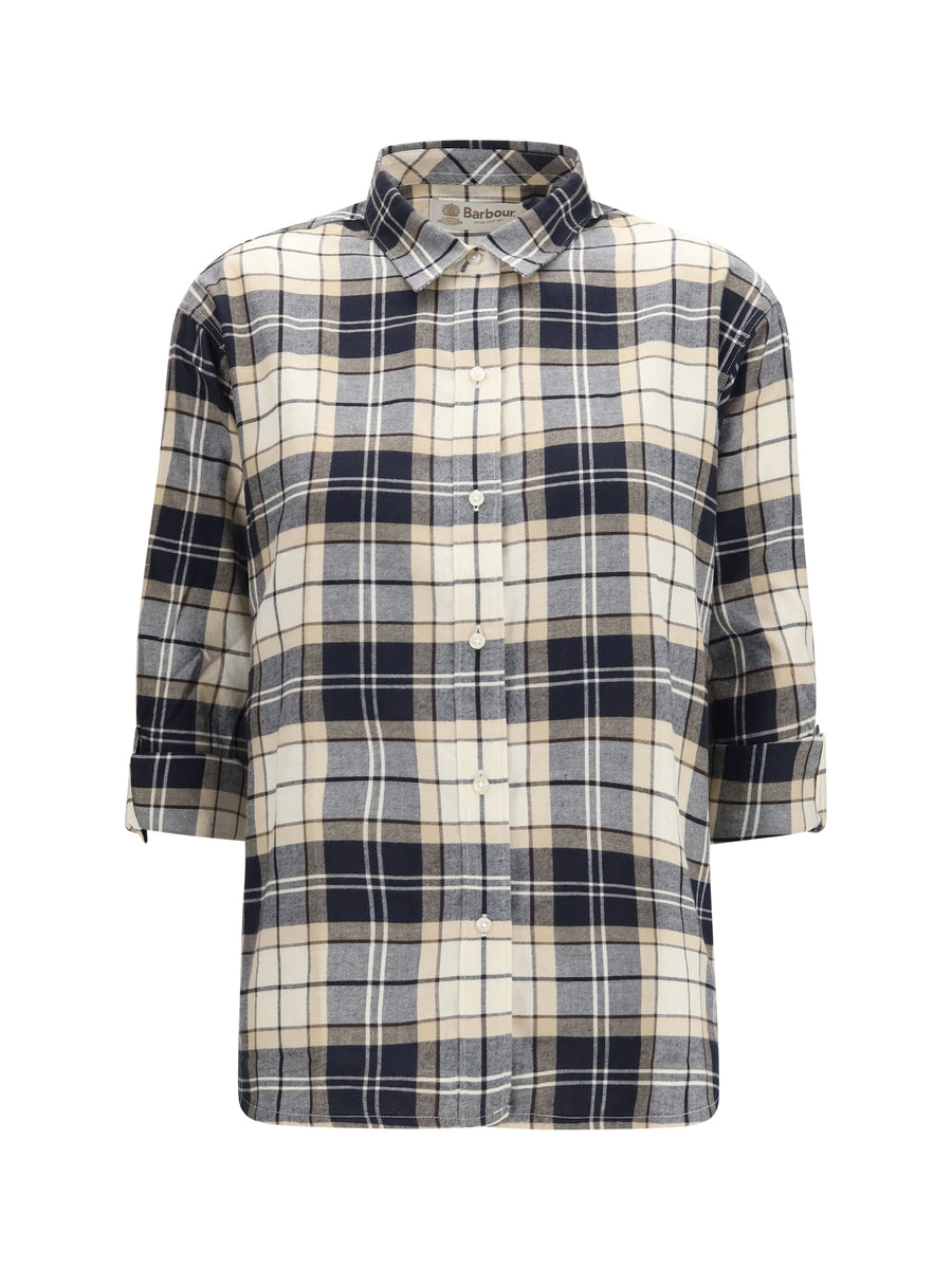 Elishaw Check Shirt Lt Birchwood Tartan Cotton
