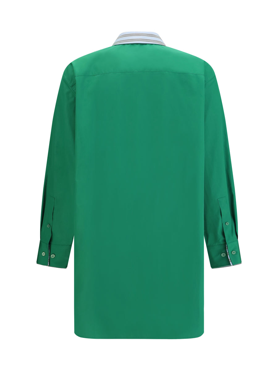 Chemisier Cotton Dress Green