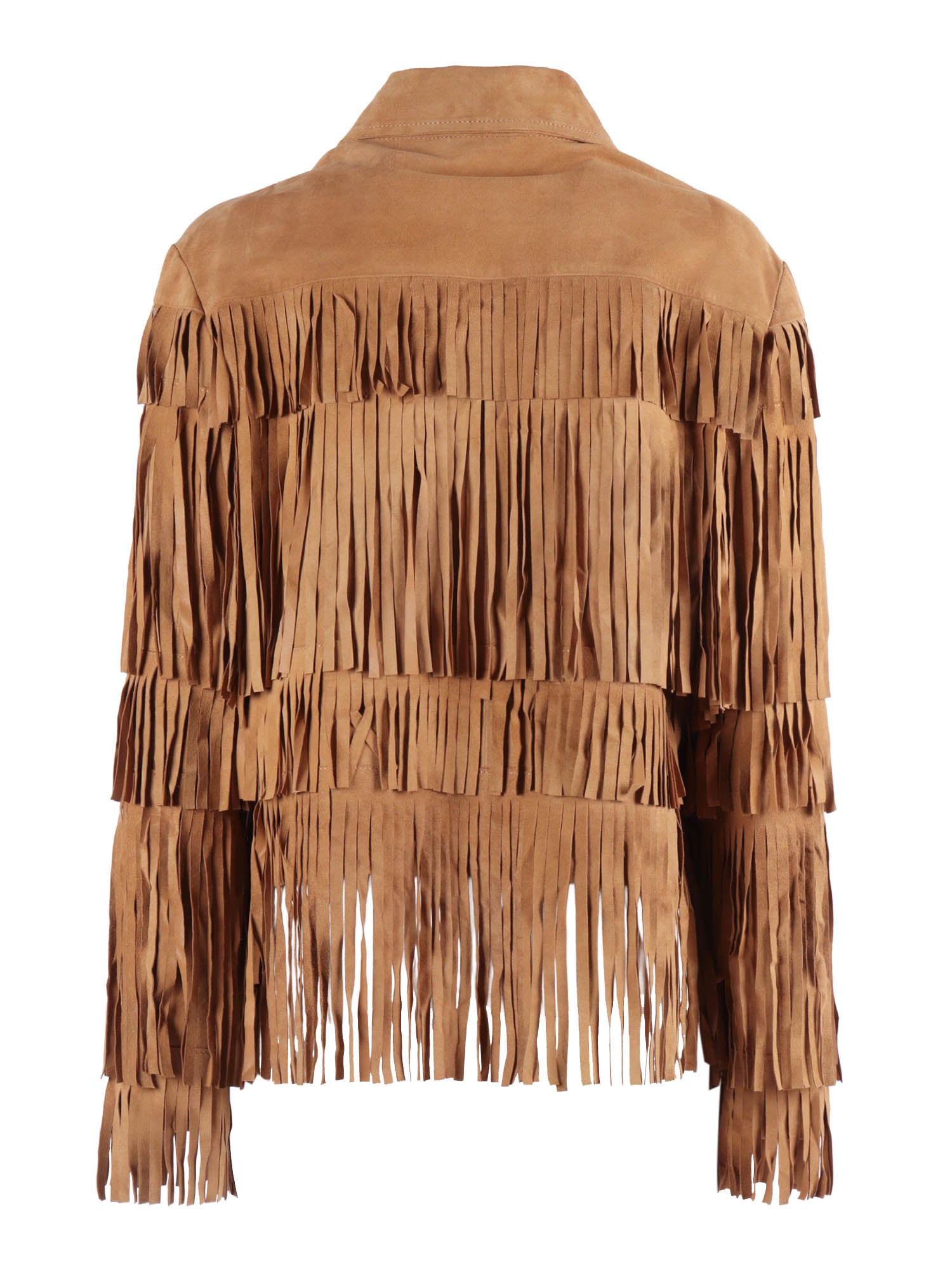 Woman Goat Suede Leather Jacket Camel Goatskin