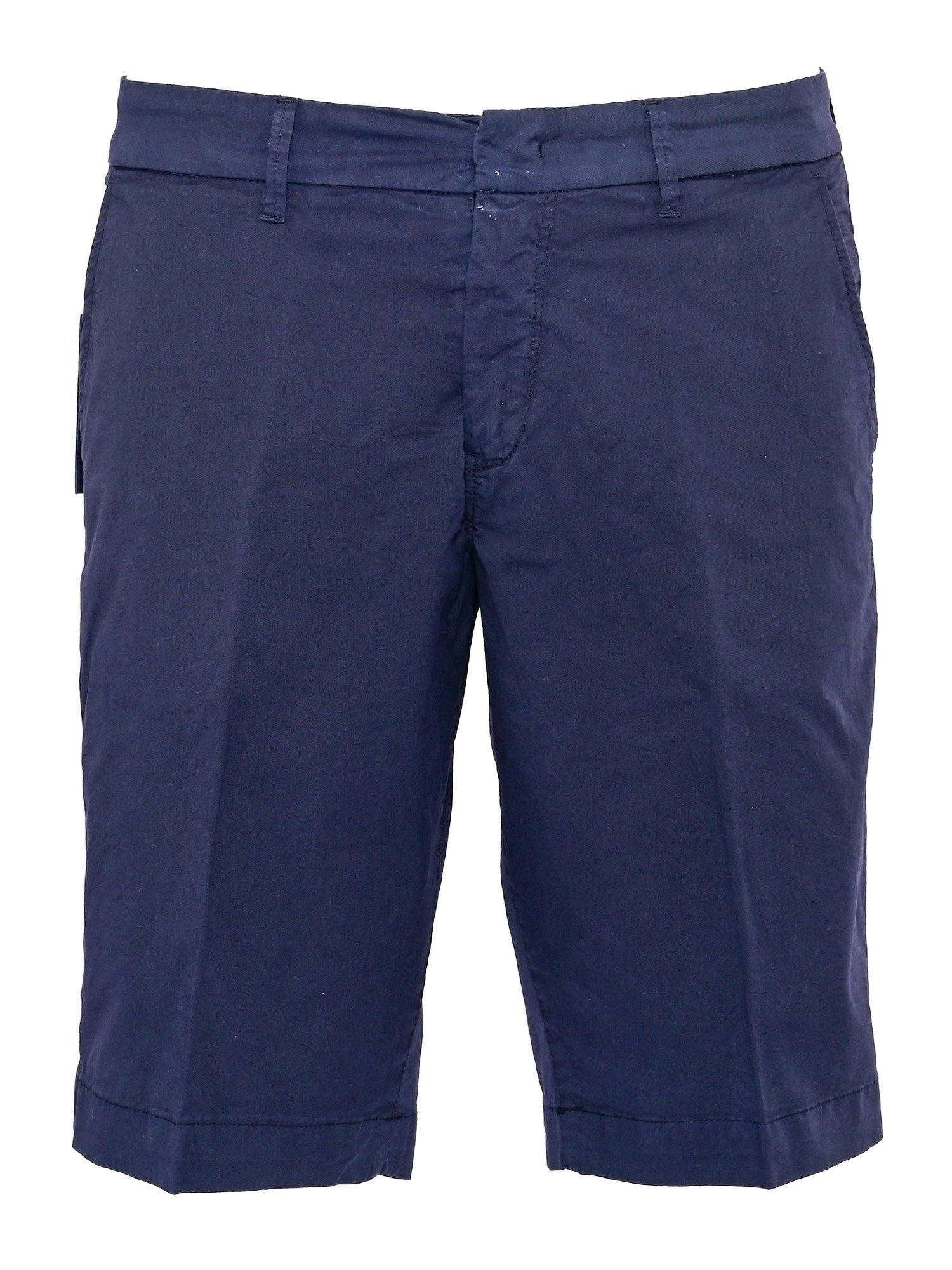 SHORT CHINO TINTO CAPO SLIM FIT Blue Cotton Elastane
