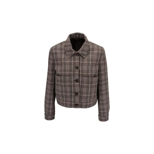 Brunello Cucinelli Womens Jacket Md54n2609p_c4420 Brown Clothing