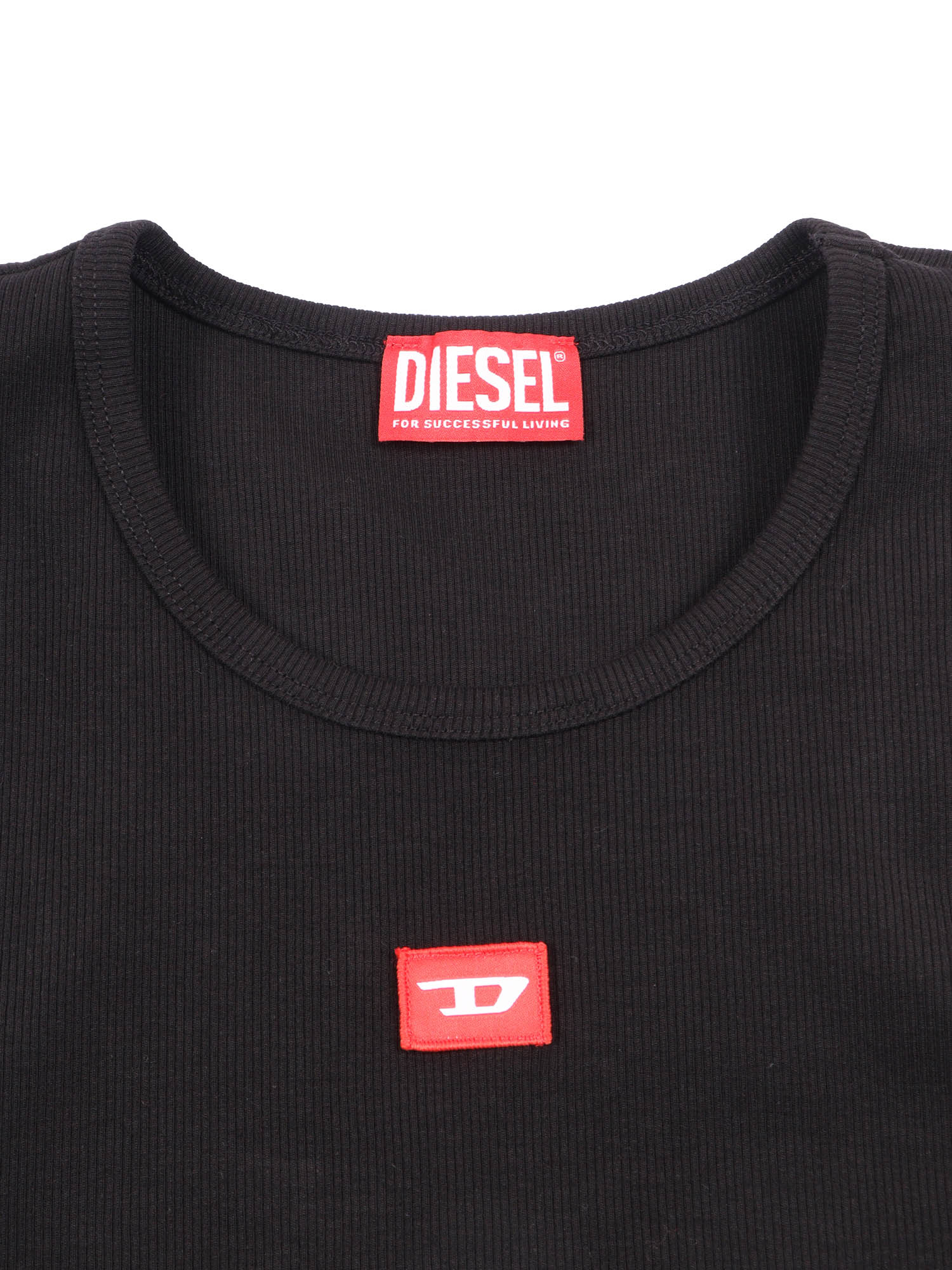 T-shirts Black Cotton Elastane Short Sleeves T-shirt