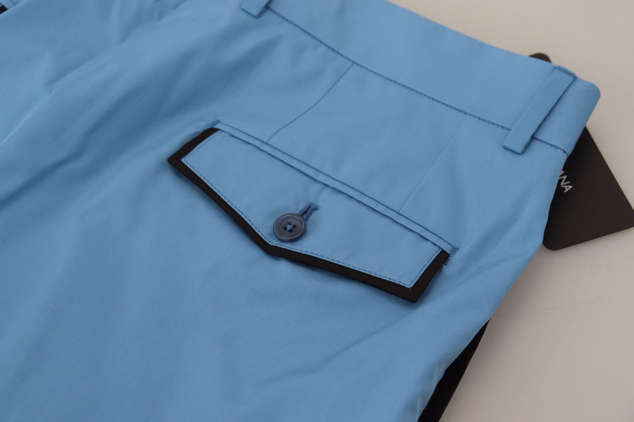 Dolce & Gabbana 81% Cotton chinos in blue