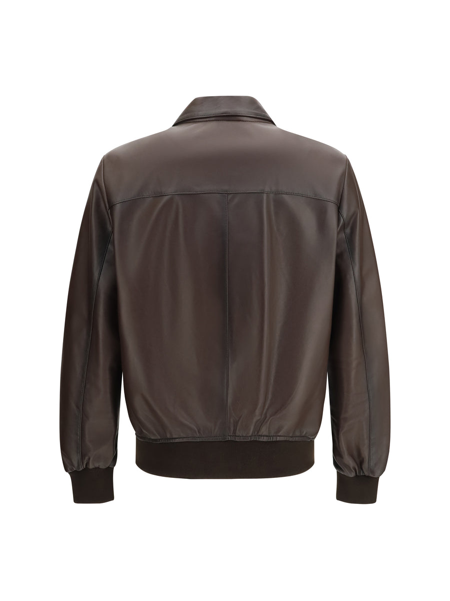 Leather Jacket Brown Lamb