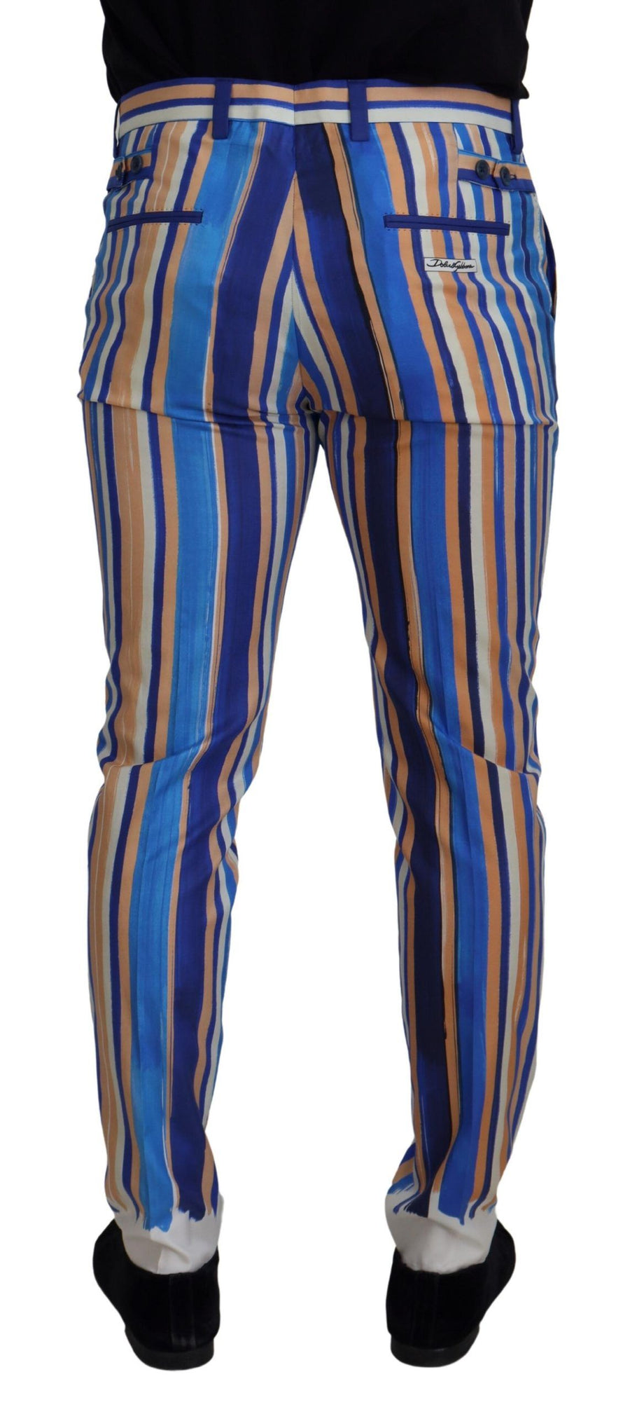 Dolce & Gabbana 58% Cotton trousers in blue