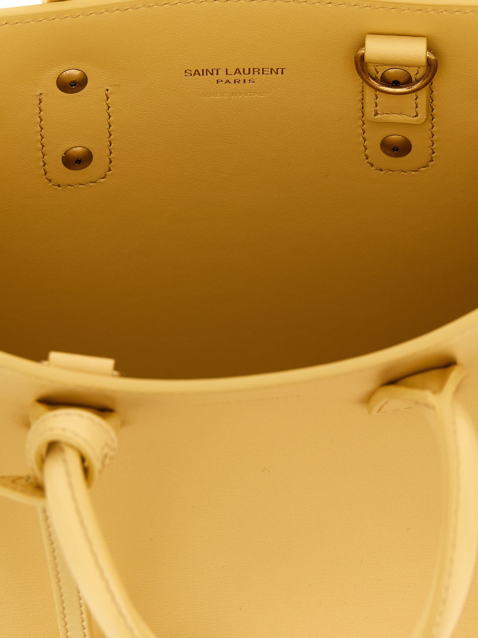 Nano Sac De Jour Handbag Yellow Calfskin Leather (bos Taurus) Hand Bags