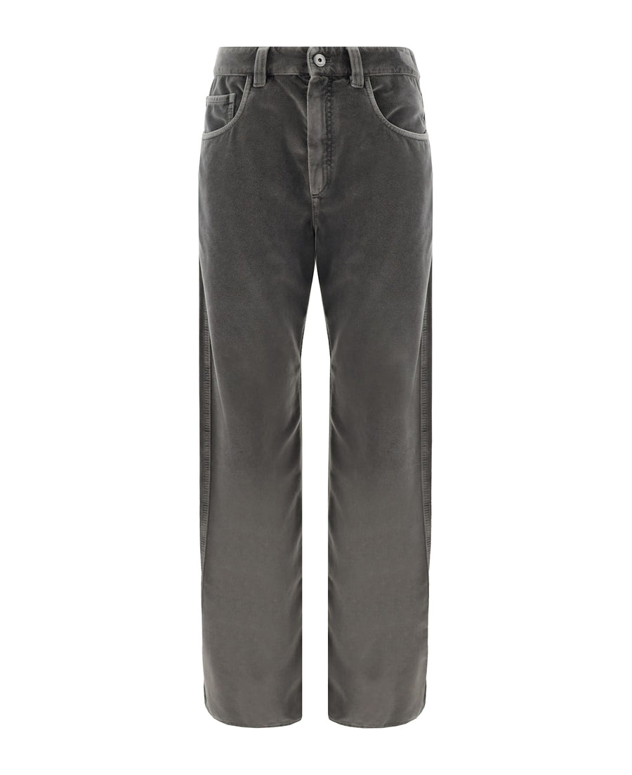 Brunello Cucinelli Womens Dark Grey Relaxed Trousers