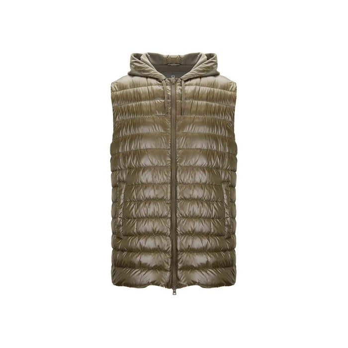 Herno Down Gilet Green Polyamide