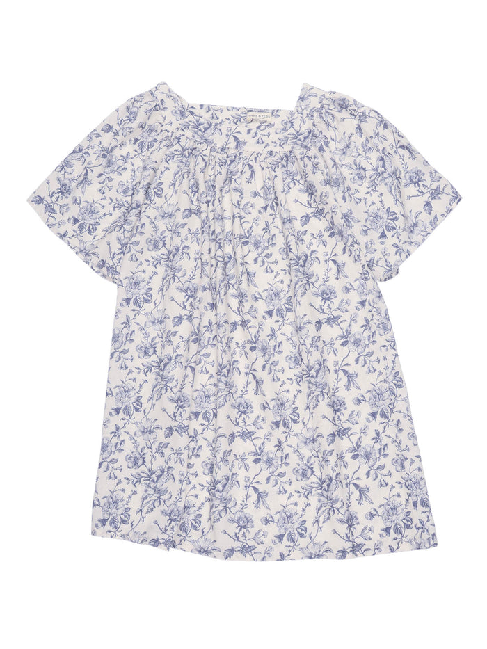 Ada Mini Dress Light Blue Linen Viscose Midi
