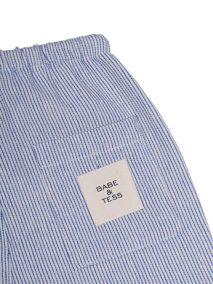 Saint Tropez Pants Light Blue Cotton Polyester