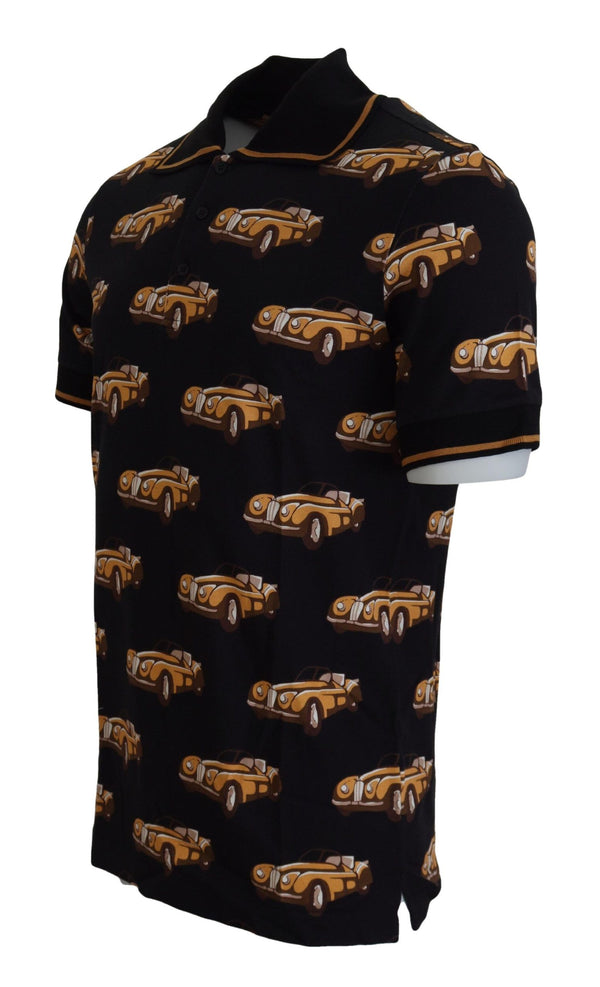 Dolce & Gabbana 100% Cotton polo in black