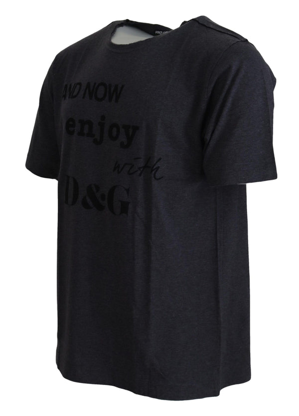 Dolce & Gabbana 100% Cotton t-shirt in gray