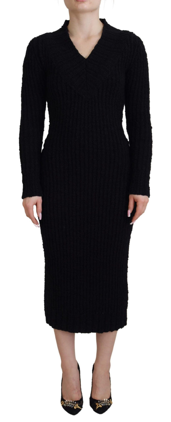 Dolce & Gabbana 93% Wool dress in black
