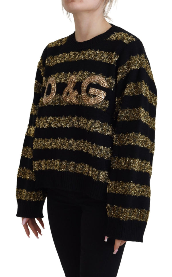 Dolce & Gabbana 65% Cashmere sweater in black