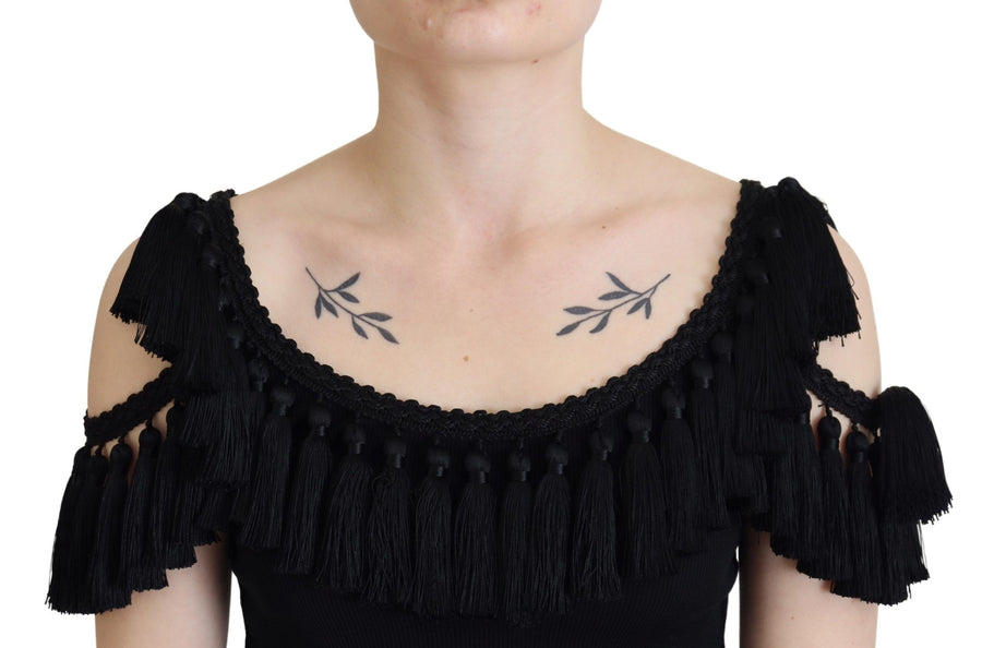 Dolce & Gabbana 100% Cotton tank top in black