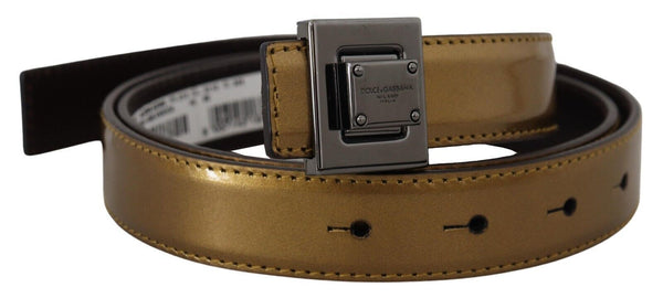 Dolce & Gabbana Leather belt in gold