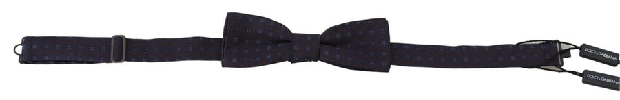 Dolce & Gabbana 100% Silk bow tie in blue