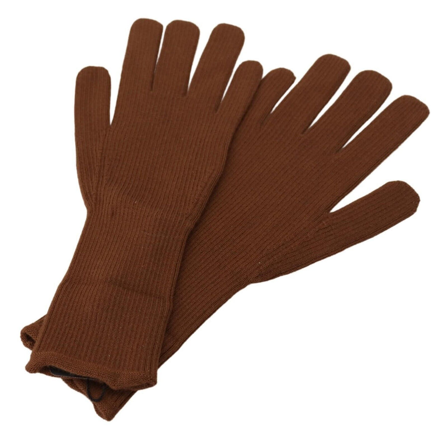 Dolce & Gabbana 100% Cashmere gloves in brown