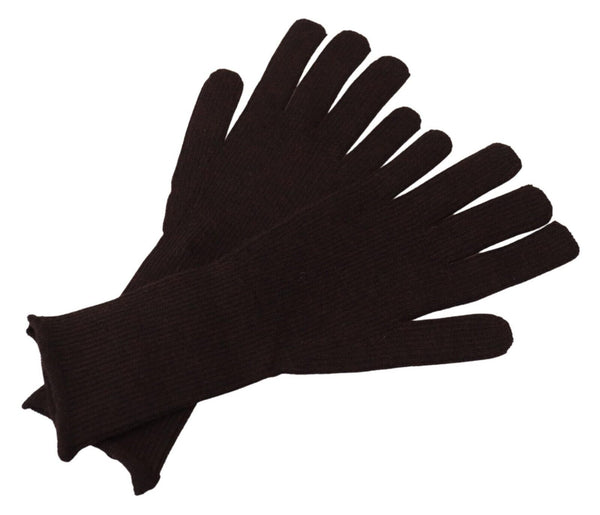 Dolce & Gabbana 70% Cashmere gloves in brown