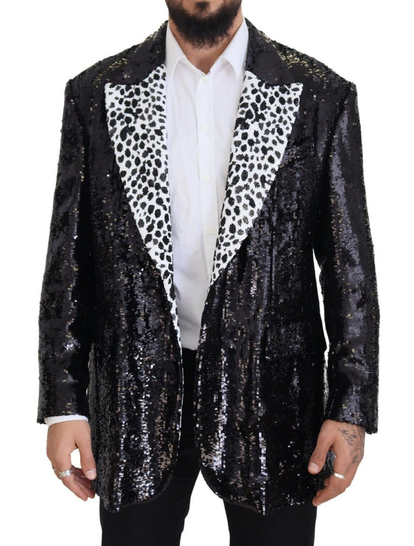 Dolce & Gabbana 93% Nylon blazer in black