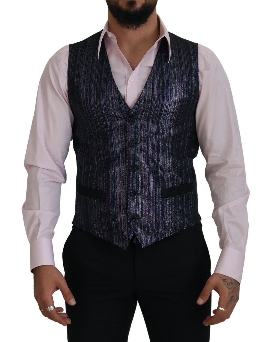 Dolce & Gabbana 79% Polyester vest in navy