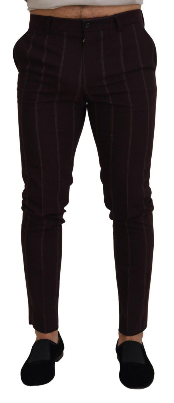 Dolce & Gabbana 87% Wool trousers in brown
