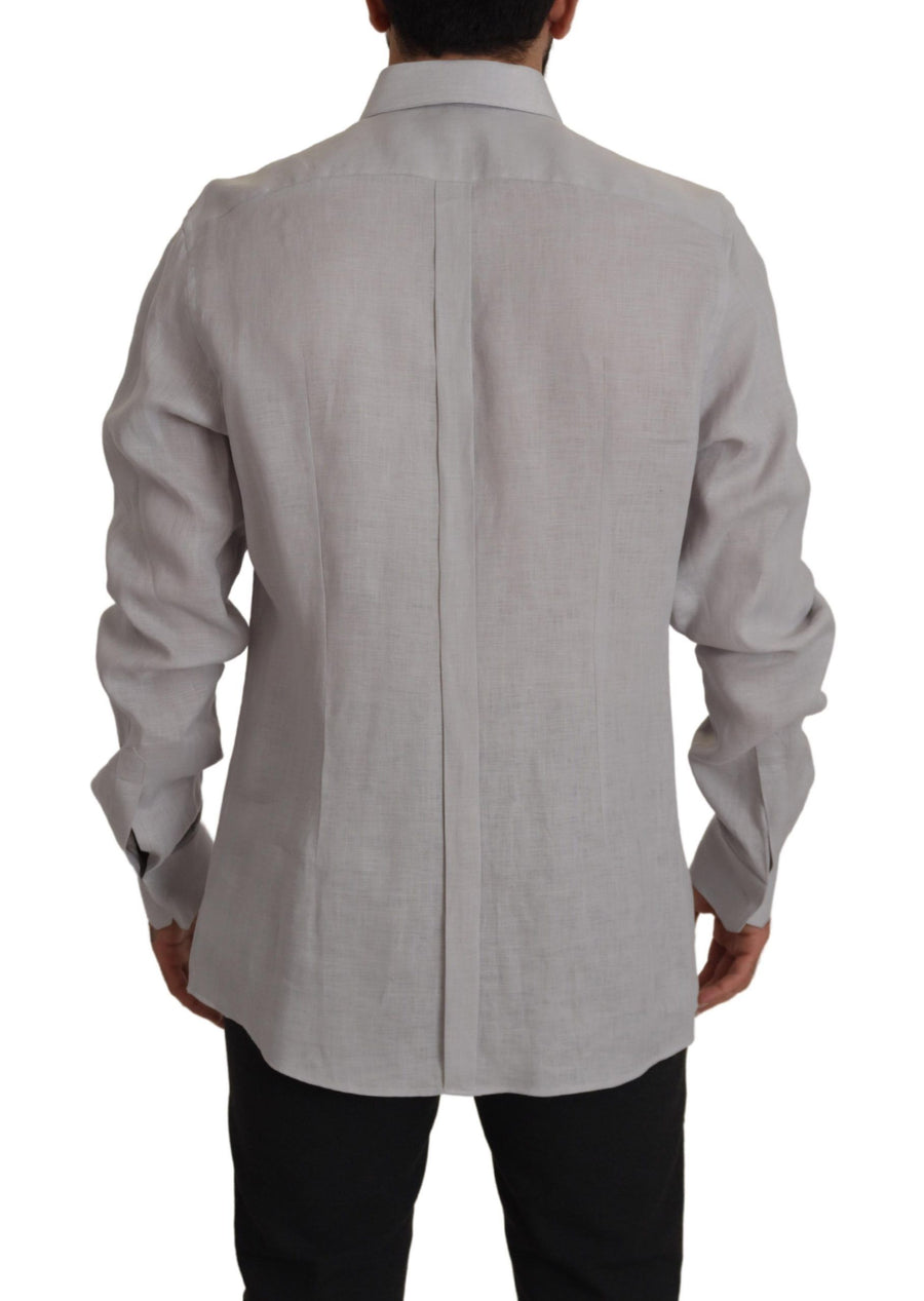 Dolce & Gabbana 100% Linen shirt in gray