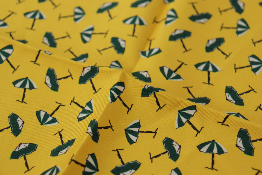 Dolce & Gabbana 100% Silk handkerchief in yellow