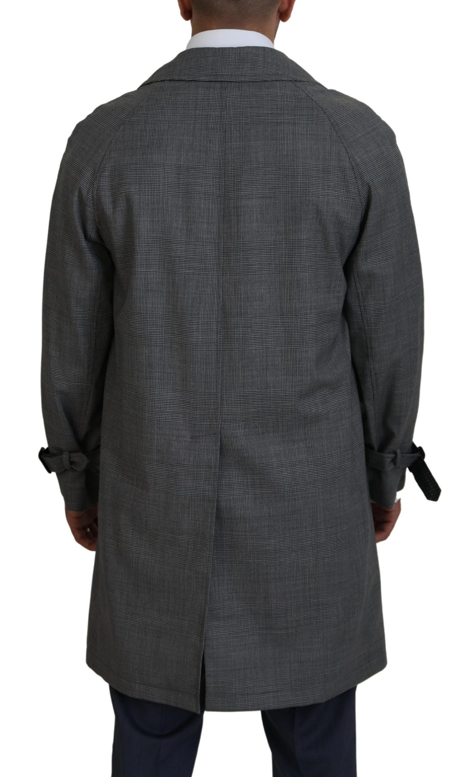 Dolce & Gabbana 98% Wool trench coat in gray