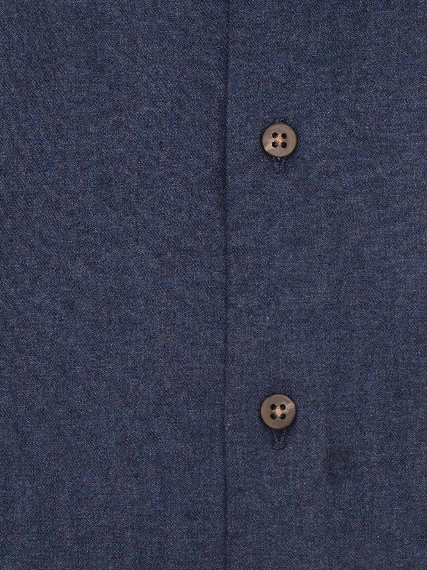 Mens Shirt Blue Cotton