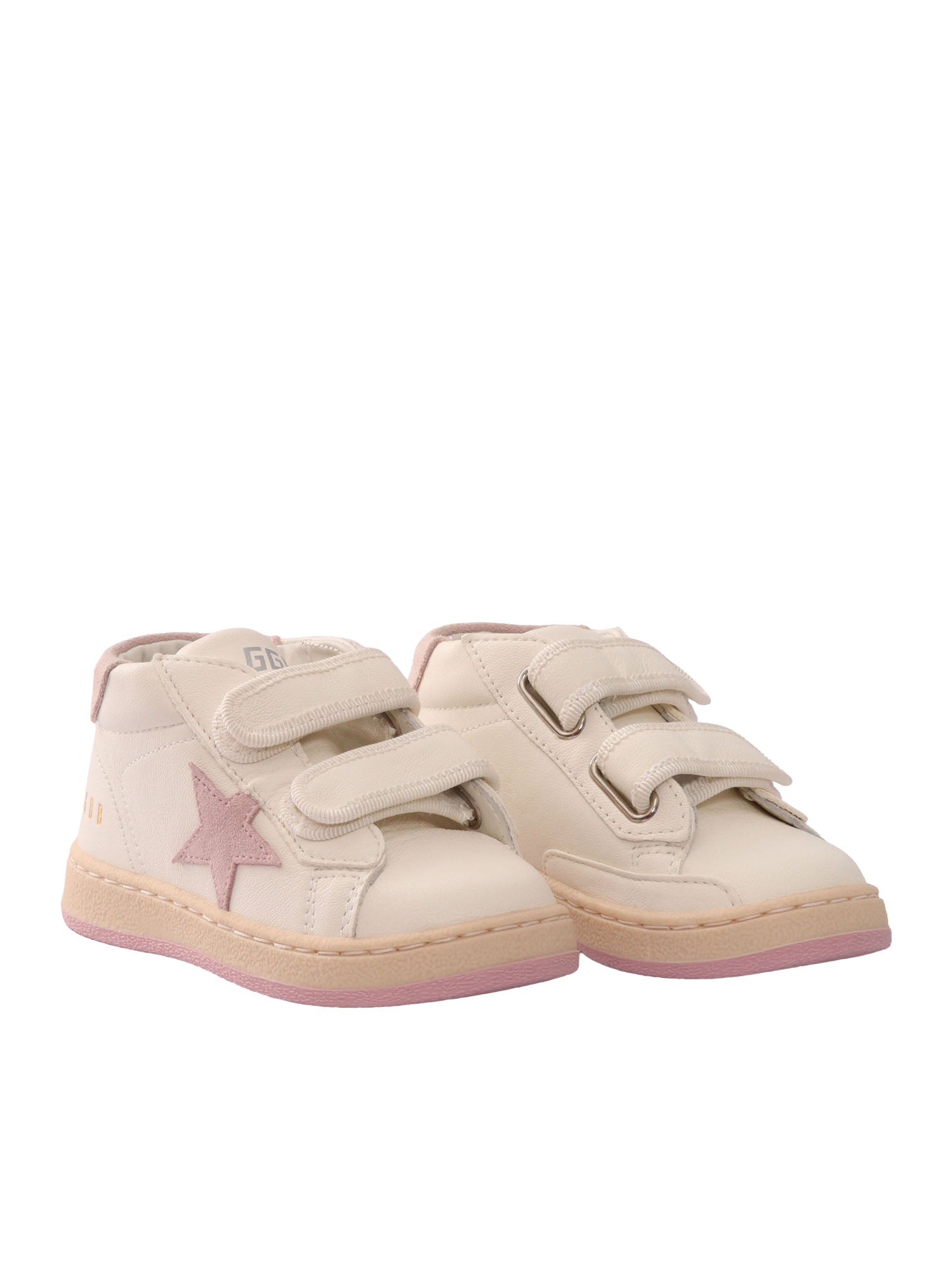 JUNE NAPPA UPPER SUEDE STAR AND HEEL White Kid Sneaker
