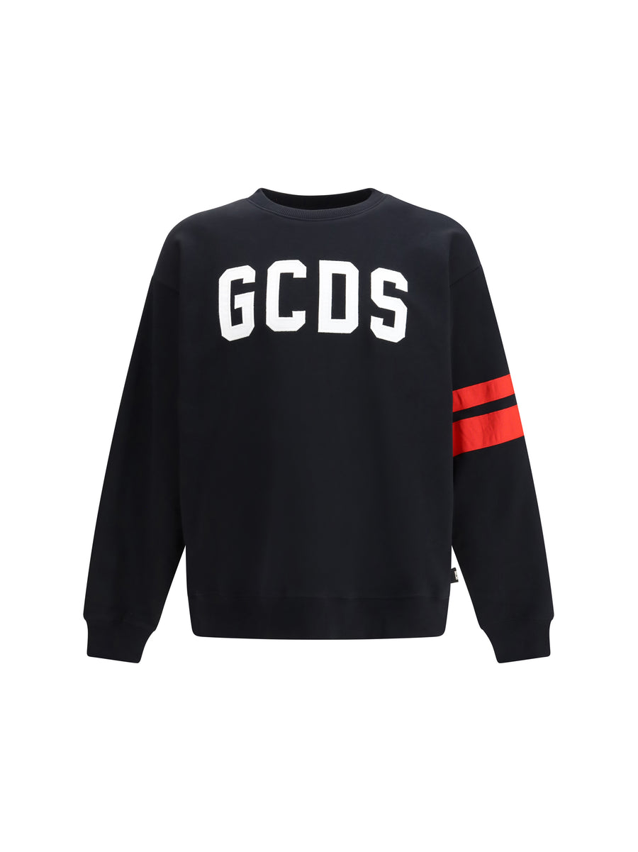 Crewneck Sweatshirt With Band Logo Black/red Cotton Sweatshirts