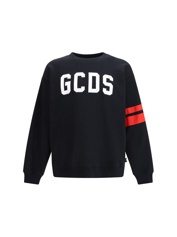 Crewneck Sweatshirt With Band Logo Black-Red Black/red Cotton Sweatshirts
