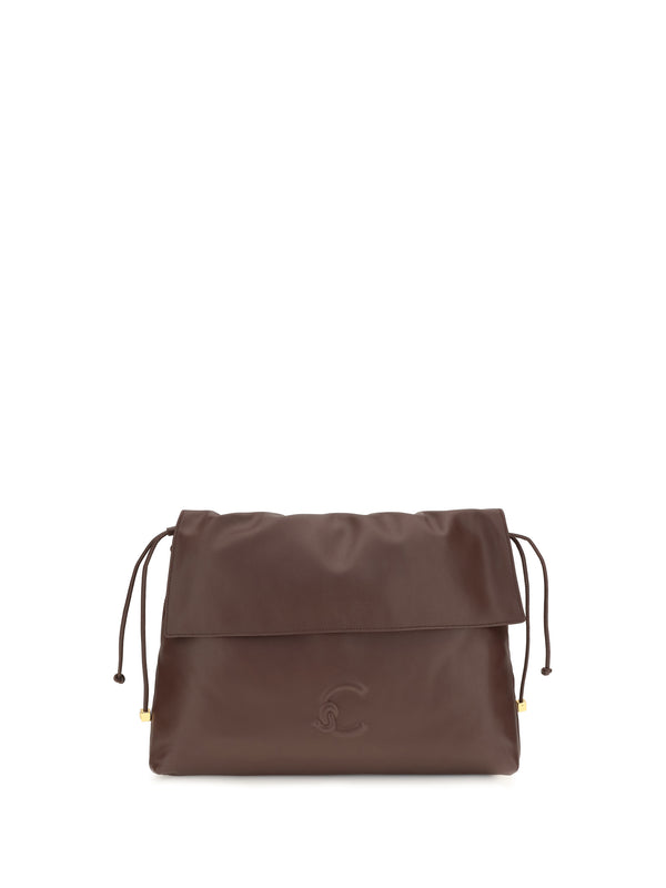 Coccinelle 100% Calf Leather Bos Taurus shoulder bag in brown