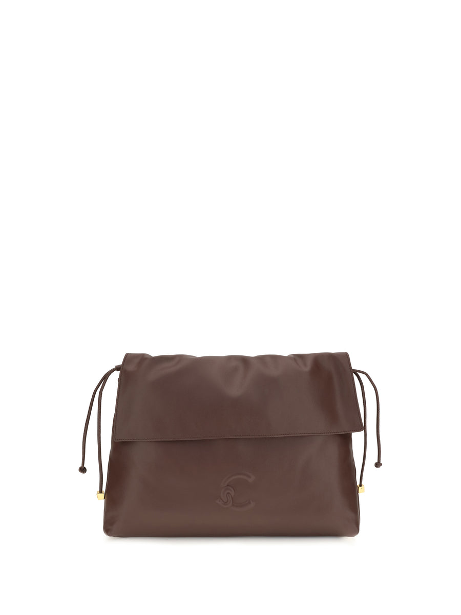 Coccinelle 100% Calf Leather Bos Taurus shoulder bag in brown