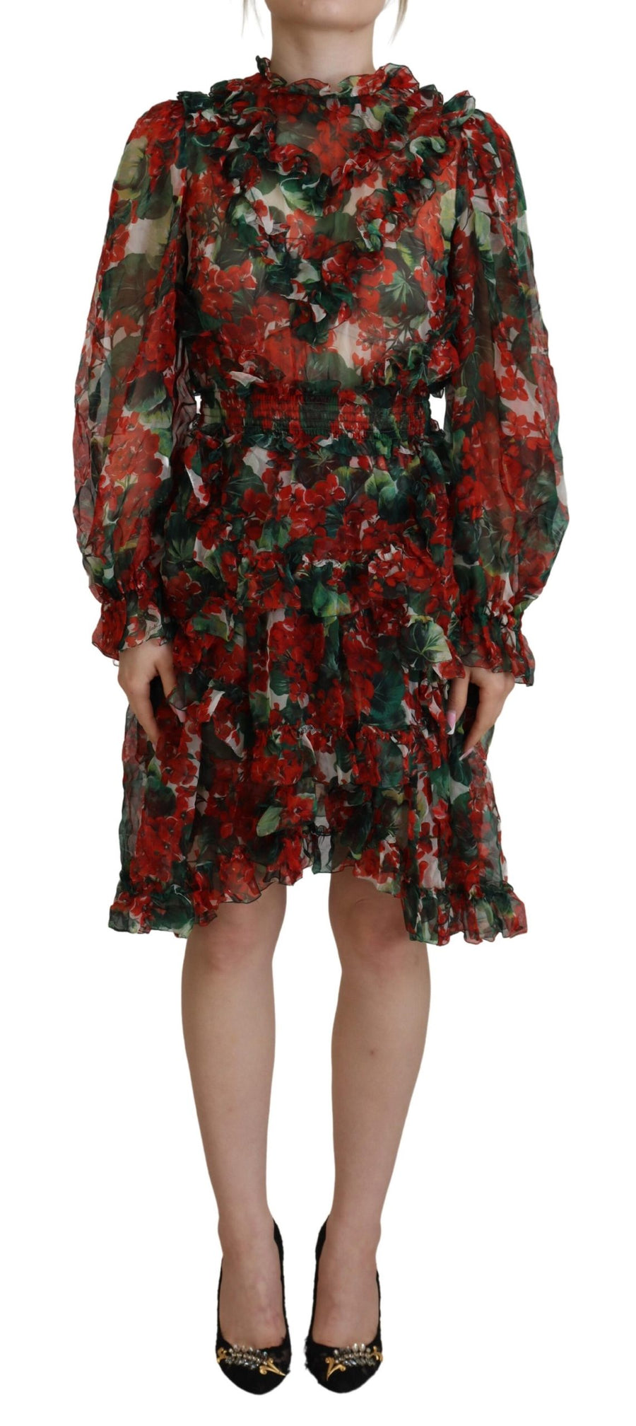 Dolce & Gabbana 100% Silk; Lining: 78% Silk dress in multicolor