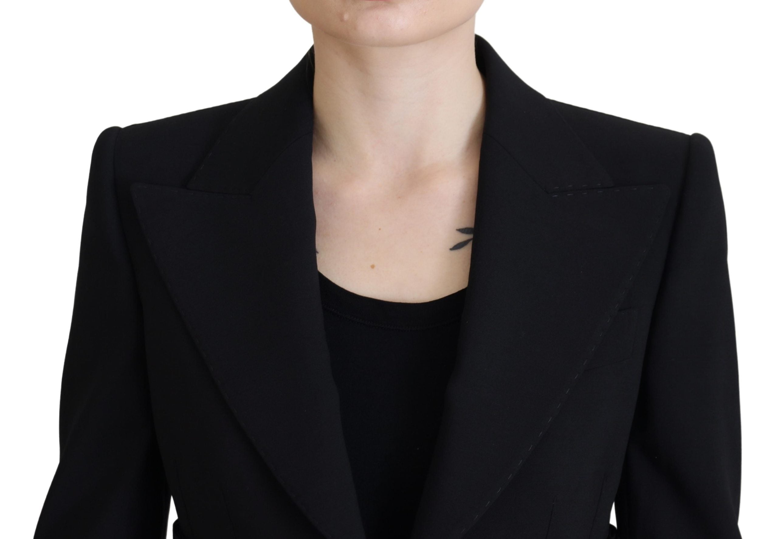 Dolce & Gabbana 99% Virgin Wool 1% Elastane blazer in black — view 4